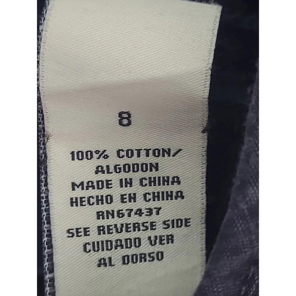 Vtg Polo Jeans Ralph Lauren Womens Sz 8‎ Black Cargo Rip Stop Utility Pocket